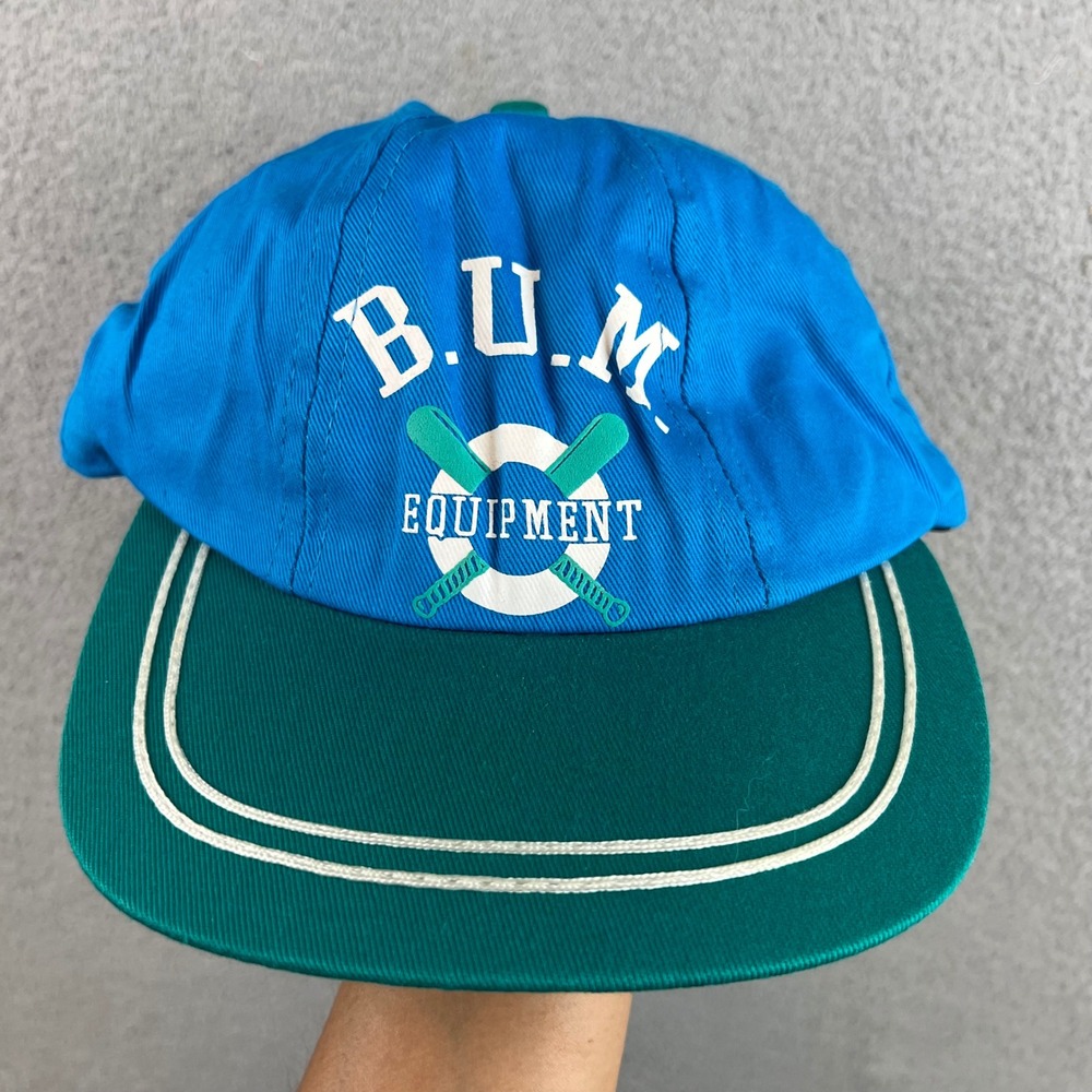 New BUM Equipment Kids Vintage Snapback Hat Blue Teal Baseball Cap ASST-12